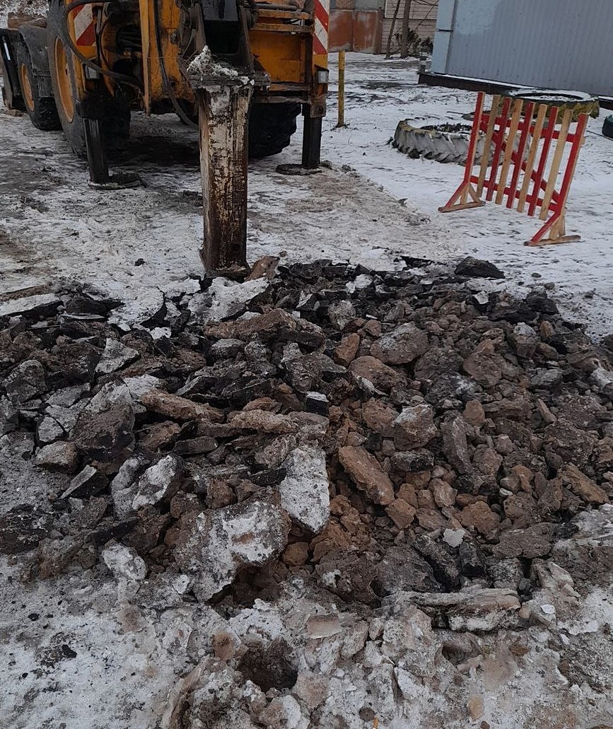Завершили сегодня работы на аварийном участке на улице Байкова